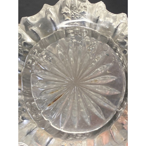 Vintage Clear Art Stretch Ribbed Glass 18" Swung Vase - Mid-Century Modern - Picture 8 of 10